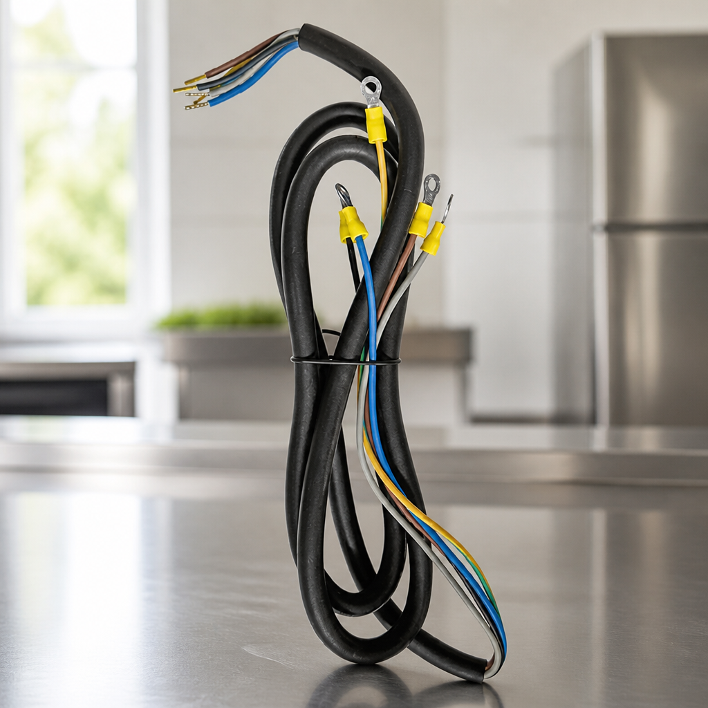 Commercial Boiling Ring Power Cord Replacement 250mm Rubber