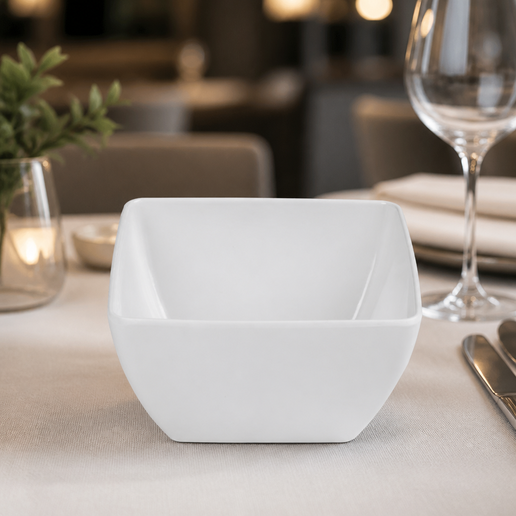 8 Inch Curved Melamine Bowl for Catering