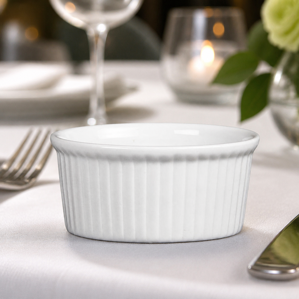 Commercial Ramekins 85mm 115ml Porcelain Crockery 12 Pack
