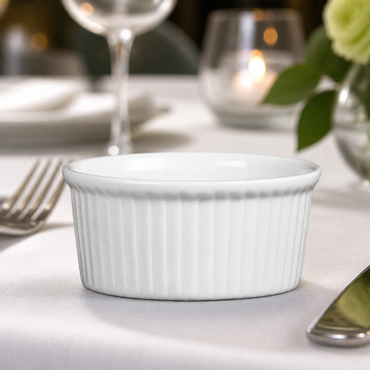 Commercial Ramekins 85mm 115ml Porcelain Crockery 12 Pack