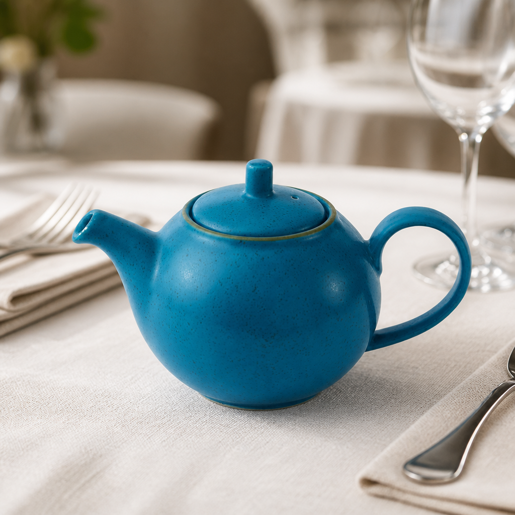 Commercial teapot lids replacement blue 443ml 6 pack
