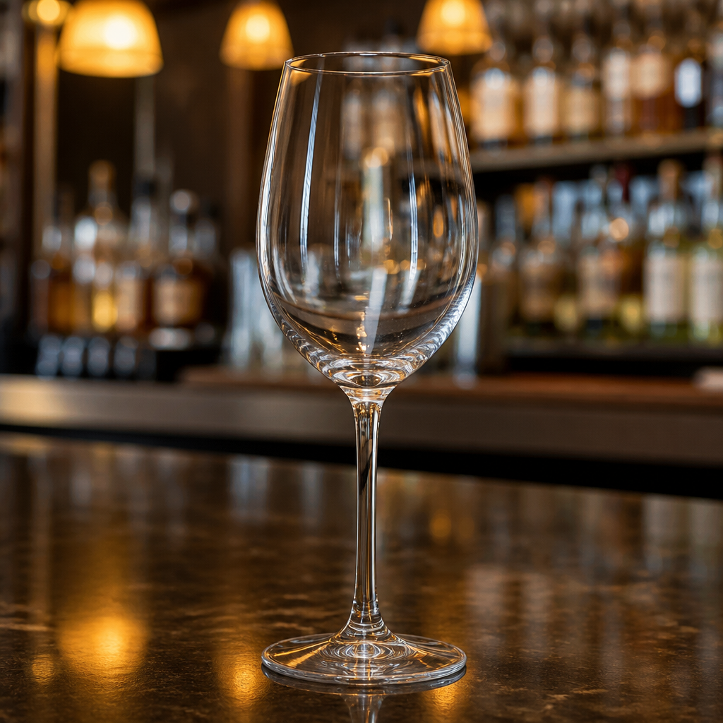 Commercial Red Wine Glasses 320ml Clear Glass 6 Pack