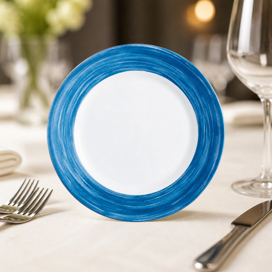 Commercial Brush Side Plates 155mm Pack of 24 Opal