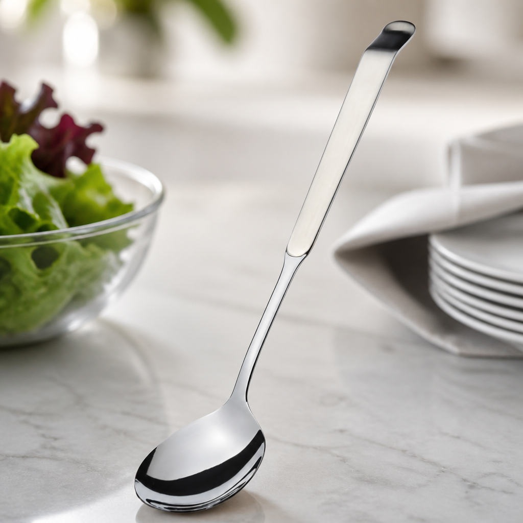 Commercial Salad Serving Spoon 9 Inch Stainless Steel