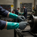 Premium Nitrile Gauntlet Gloves with Enhanced Grip and Long Cuffs for Chemical Protection