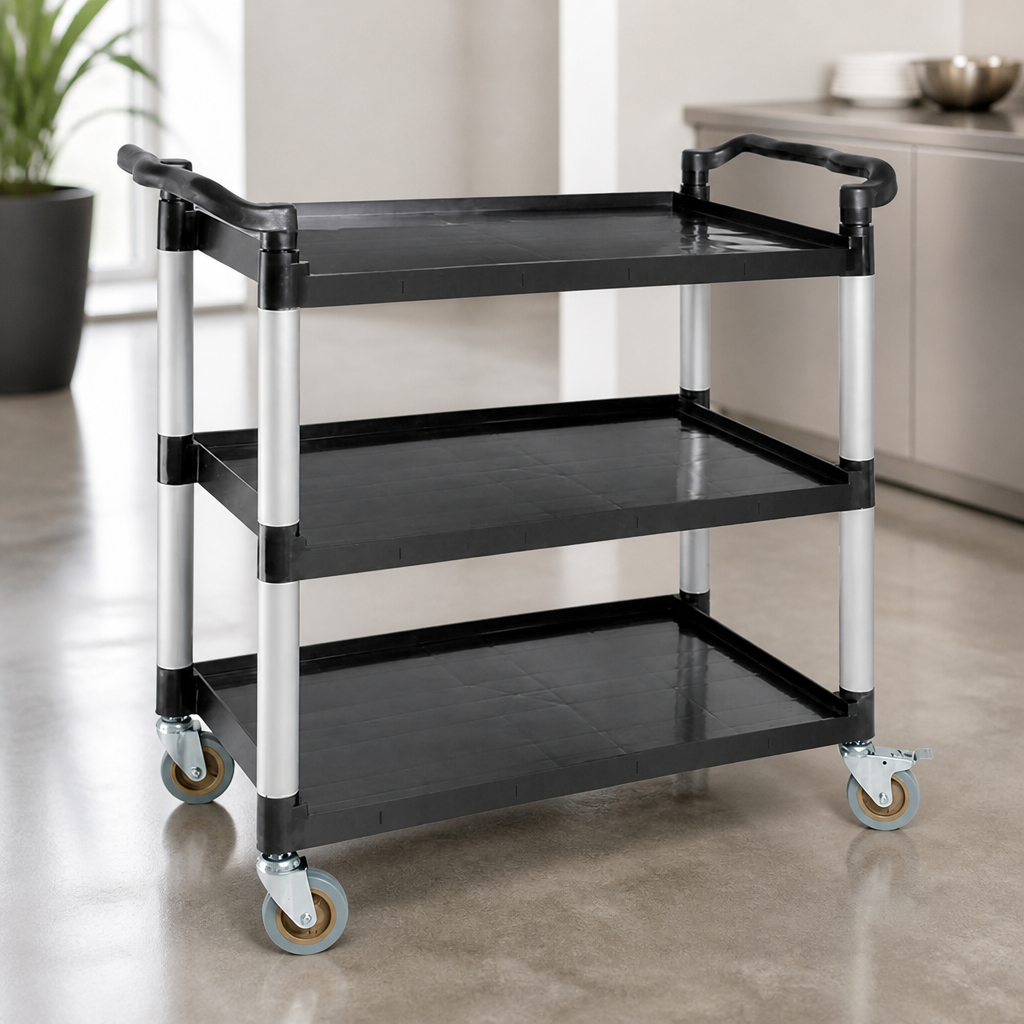 Large Commercial Polypropylene Mobile Trolley 130kg Capacity