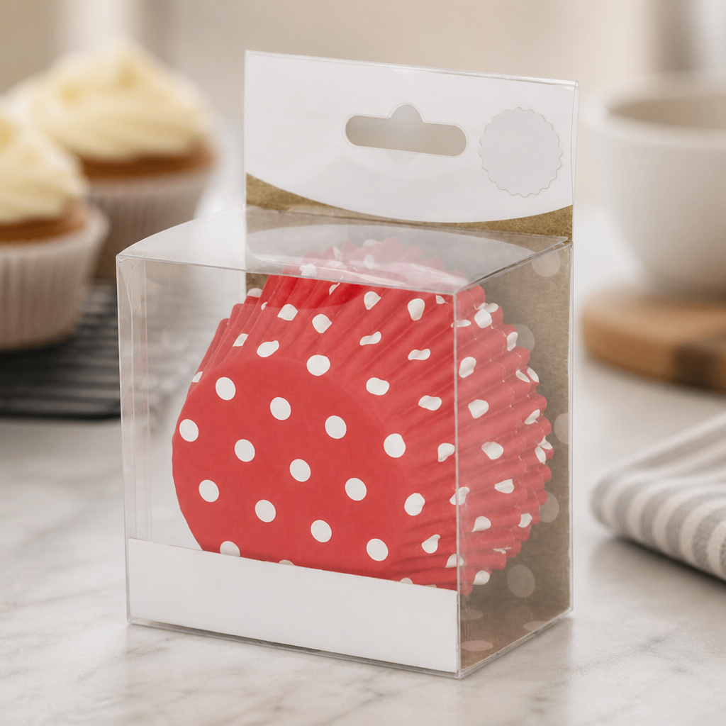 Polka Dot Foil Lined Cupcake Cases 30 Pack Bakery Consumables