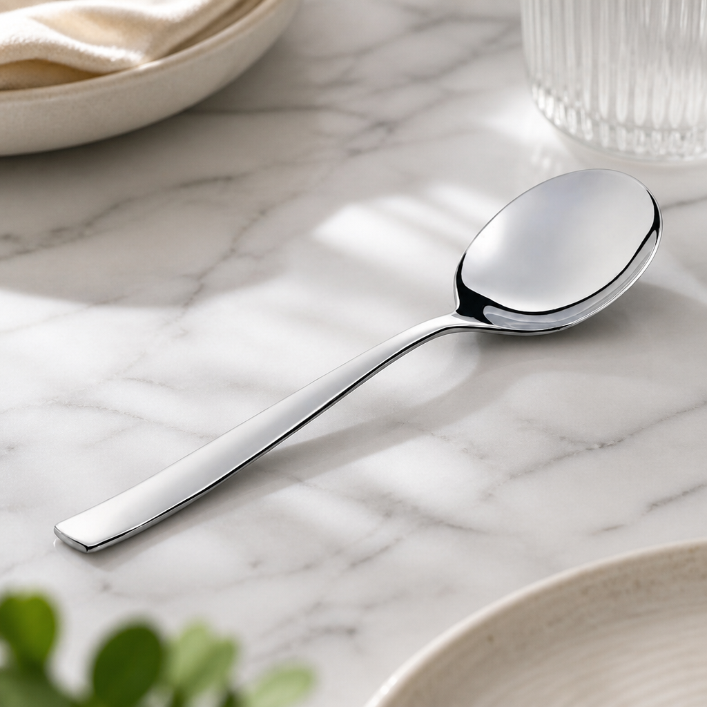 Commercial Stainless Steel Soup Spoons 12 Pack 176mm