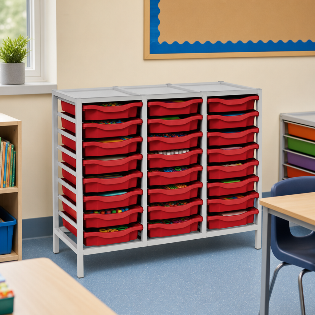 24 Single Tray Storage Frame with Trays