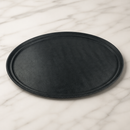 Commercial Non-Slip Oval Plastic Tray 560x675mm Black