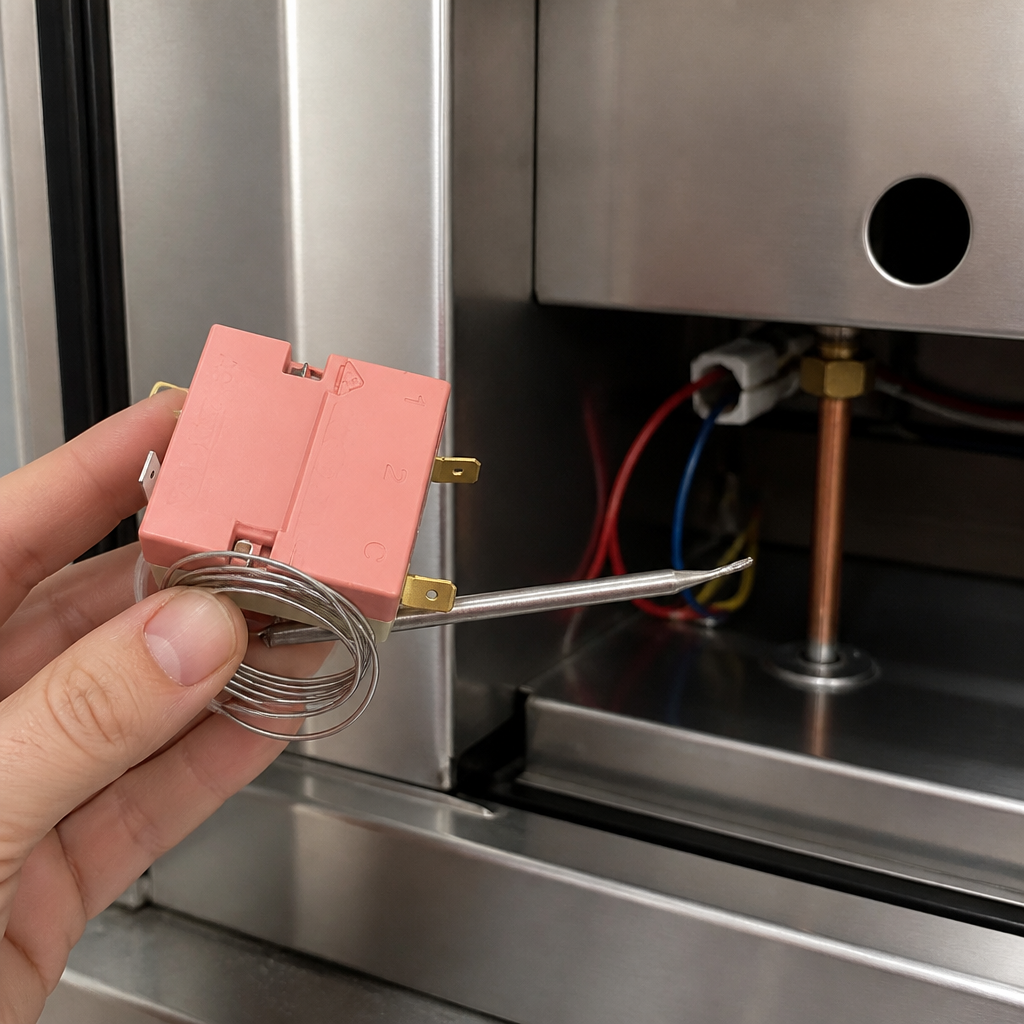 Replacement thermostat for commercial water boilers 250V