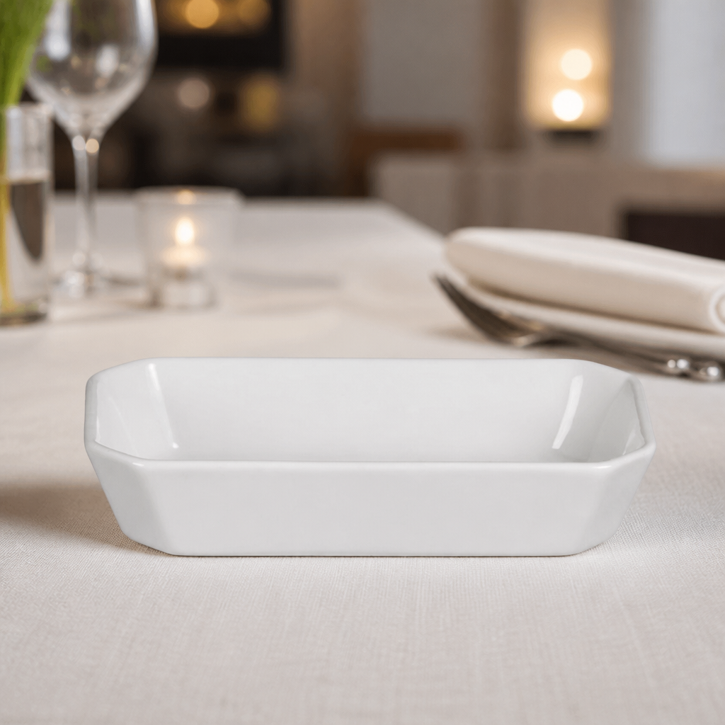 Commercial Rectangular Hors d'Oeuvre Dishes 185mm 6 Pack