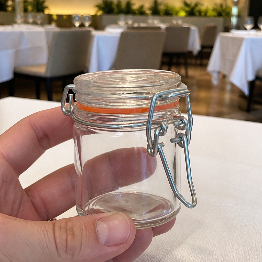 Commercial Glass Terrine Jars 50ml - 96 Pack Clear Display