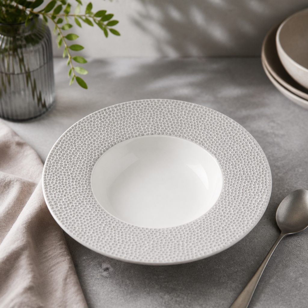 Commercial Shale Grey Wide Rim Bowls 280mm 12 Pack
