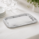 Semi-Disposable Chrome Party Tray 410 x 310mm Catering Platter
