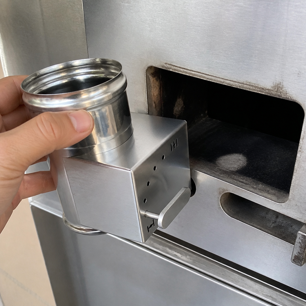 Commercial Charcoal Oven Inner Shoot Replacement Part 130mm High