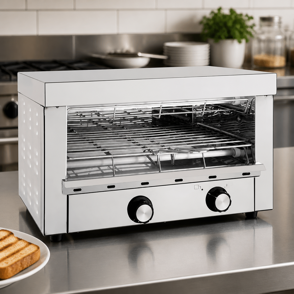 Electric Salamander Grill with Timer 440mm Stainless Steel