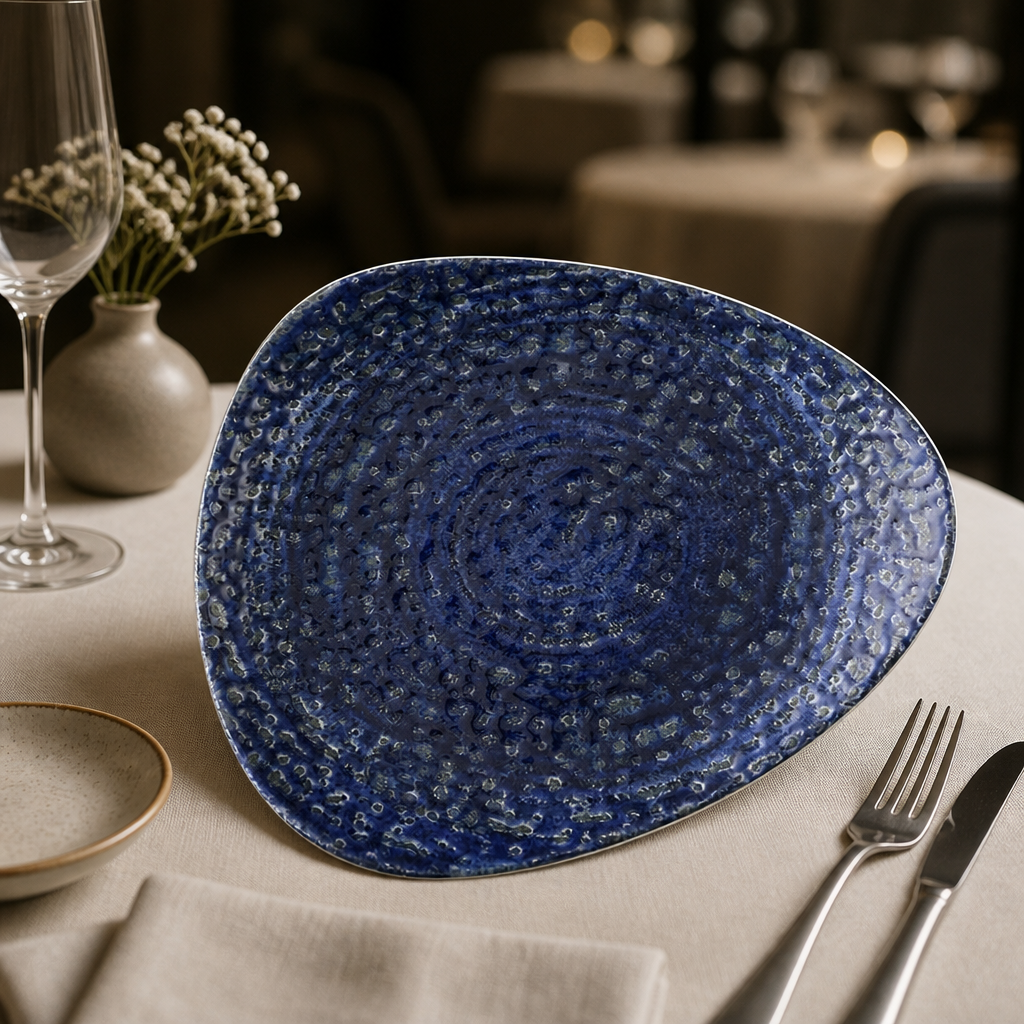 Pack of 12 super vitrified ceramic commercial plates 254mm