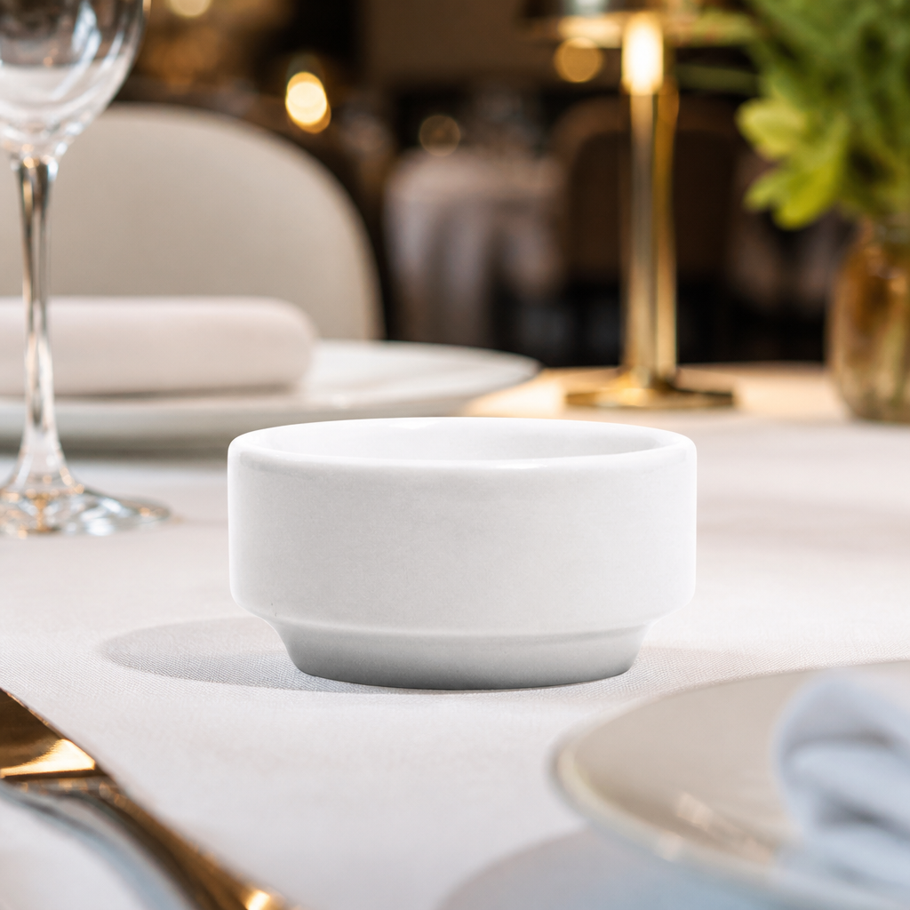 Commercial Butter Dishes 280ml 12 Pack Porcelain Tabletop