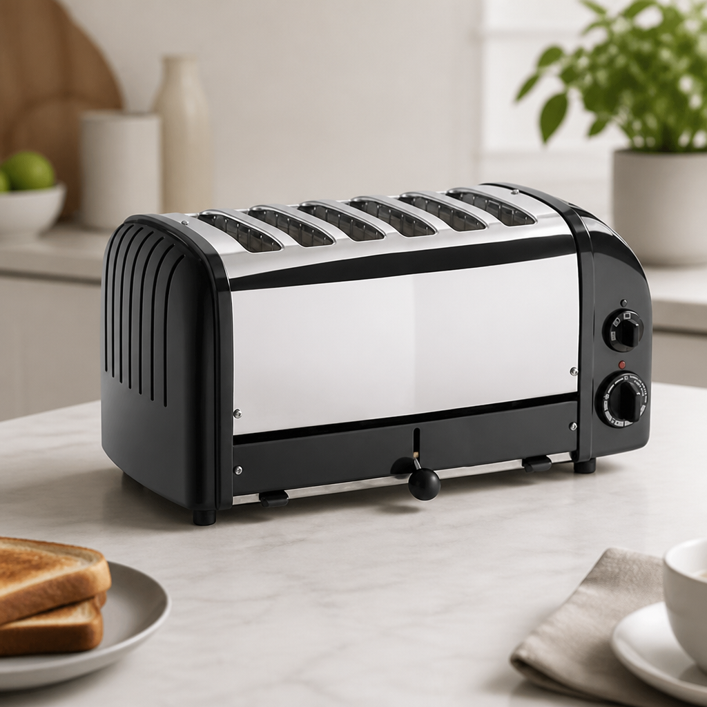 Commercial 6 Slice Vario Toaster Black for Catering Kitchens