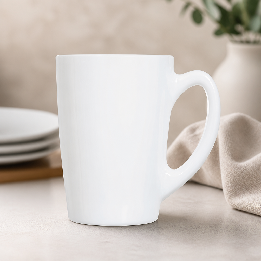 Commercial Latte Cups 320ml Clear Glass Mugs 6 Pack