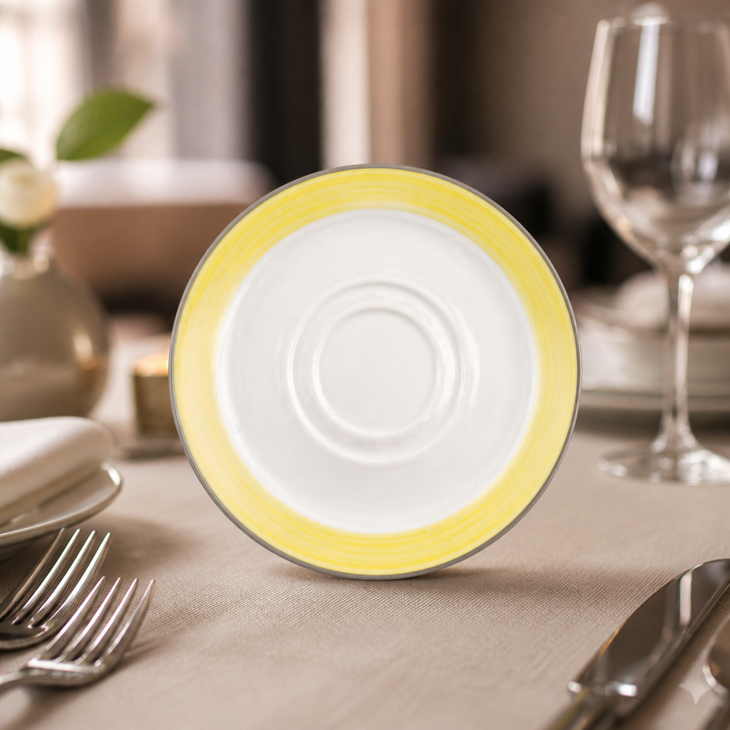 Commercial Yellow Saucers 145mm - 36 Pack