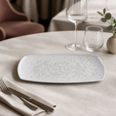 Commercial Rectangular Plates Chalk White 190 x 355mm 6 Pack