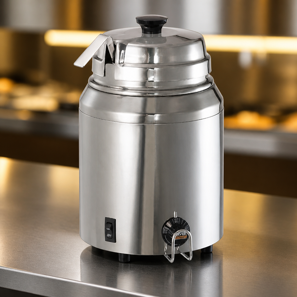 Commercial Hot Sauce Dispenser 3.5L Bain-Marie Style Warmer