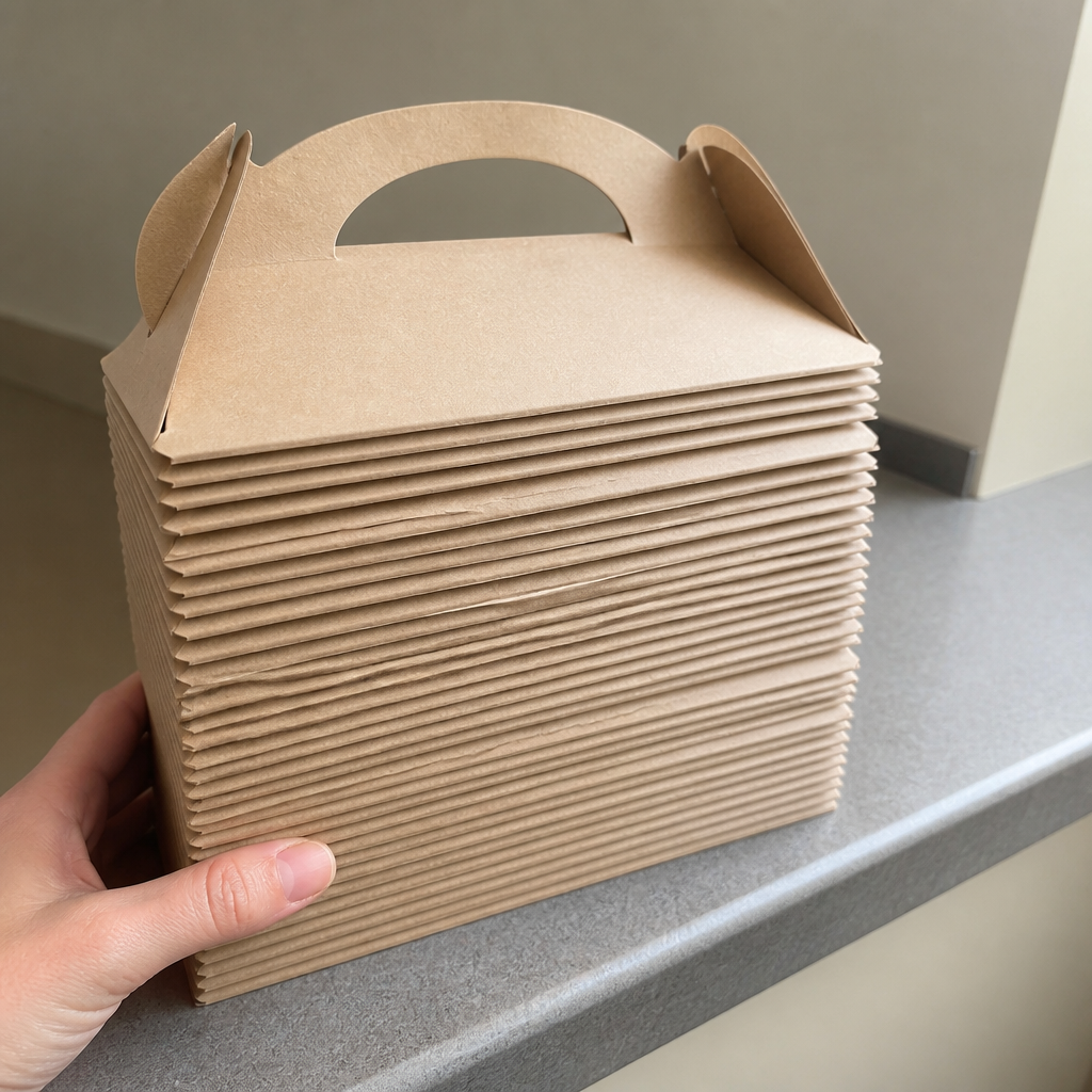 Kids Kraft Meal Boxes 200 Pack Recycled Paper Activity Packs