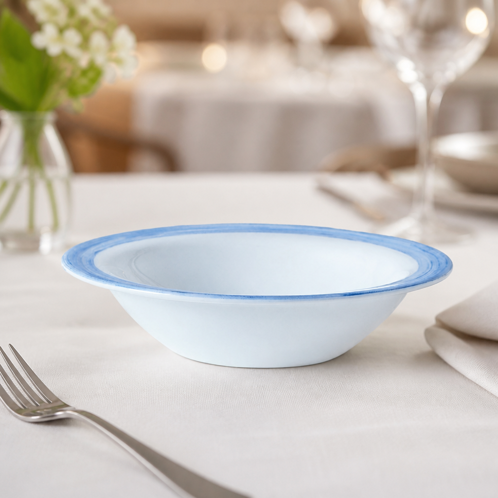 Commercial Brush Rim Bowls 120mm Pack of 36 Opal