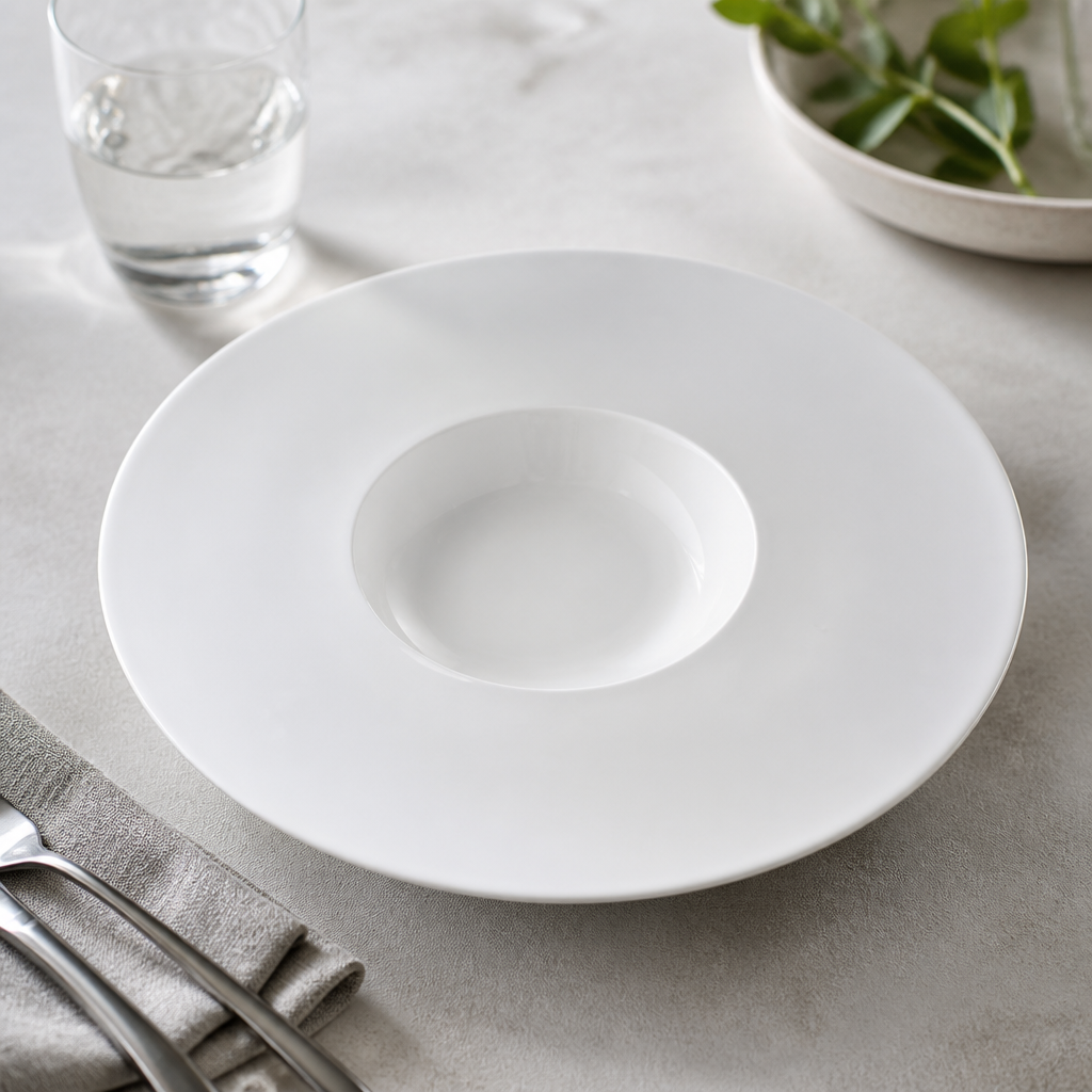 Commercial Medium Well Bowls 305mm Porcelain Set of 6