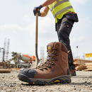 Premium Waterproof Hi-leg Lace Up Safety Boot for All-Day Comfort and Durability in Sizes 6-14