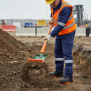 Premium Insulated Square Trench Shovel with 28" Handle for Enhanced Safety and Durability