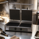 Double Ribbed Contact Grill 2x335x304mm Electric Commercial