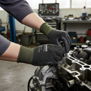 Premium Lightweight PU Palm Coated Safety Gloves for Precision Work - Cut 1 Protection, Available in Sizes 6 to 11