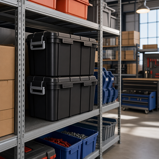 24L Heavy Duty Plastic Storage Boxes – Pack of 2