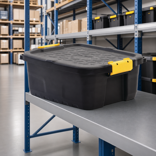24L Heavy Duty Plastic Storage Boxes – Pack of 2