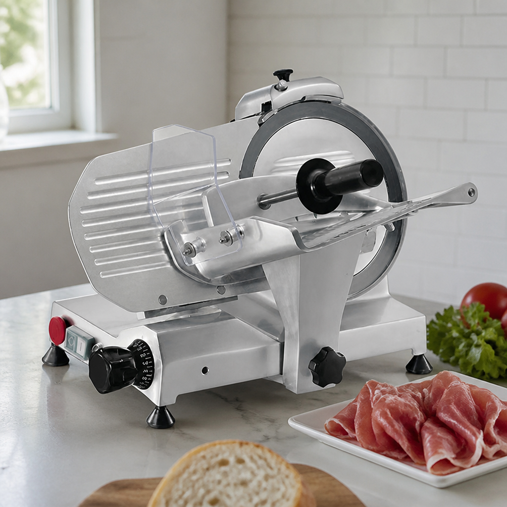 Commercial Meat Slicer with 220mm Blade for restaurants and butchers
