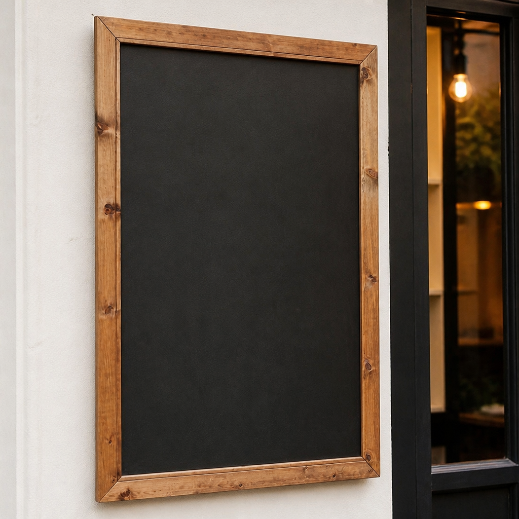 Commercial Framed Blackboard 1236x736mm for restaurants