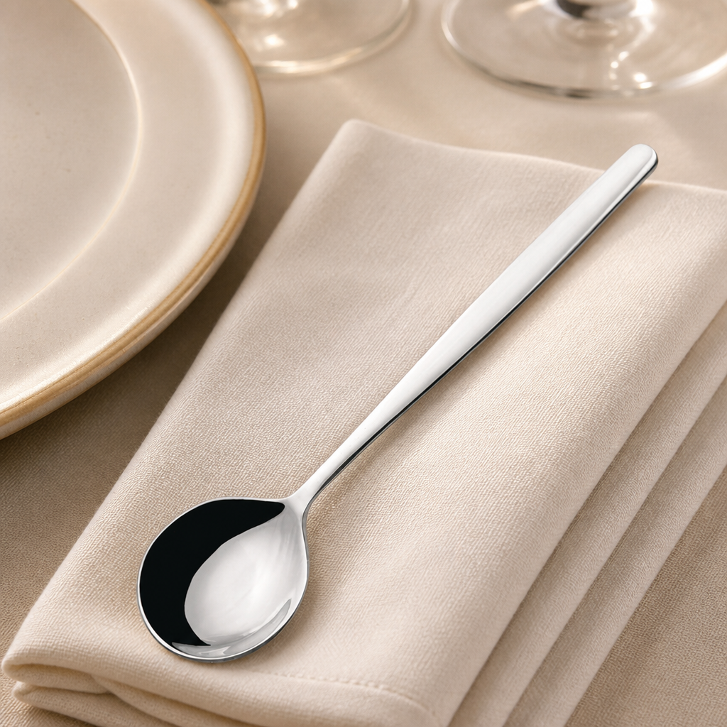 Commercial Cake Spoons 163mm Stainless Steel 6 Pack