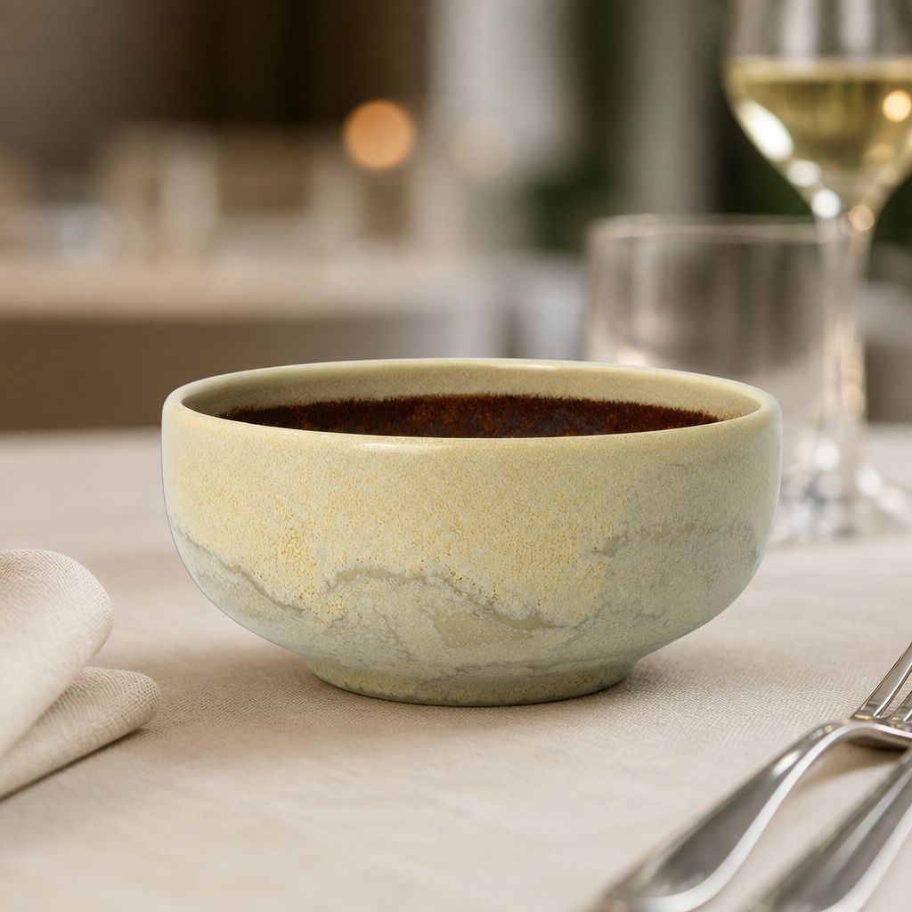 Commercial Amber Bowls 135mm 12 Pack for catering supplies
