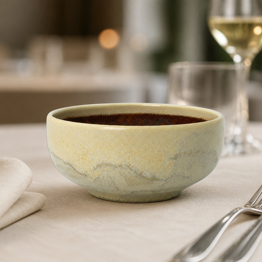 Commercial Amber Bowls 135mm 12 Pack for catering supplies