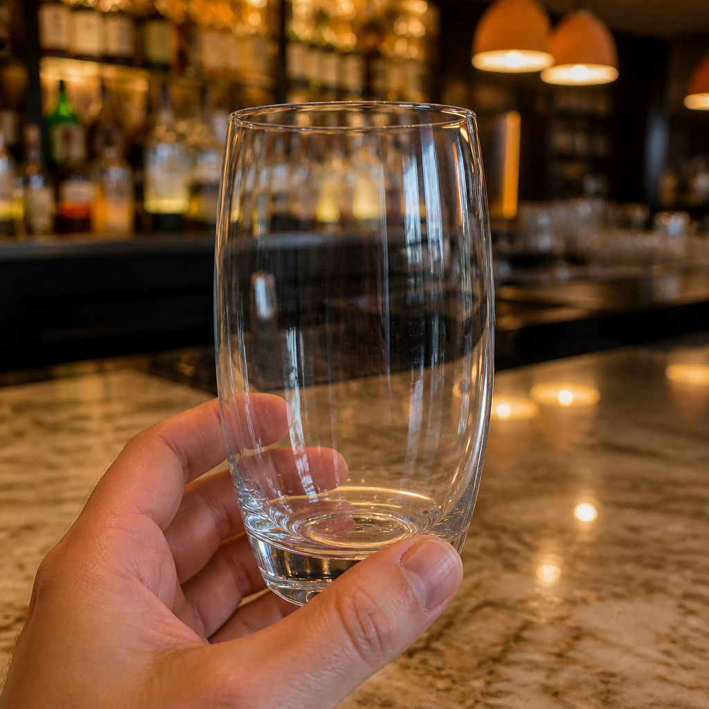 Commercial Hi Ball Glasses 350ml Clear Tumbler 6 Pack