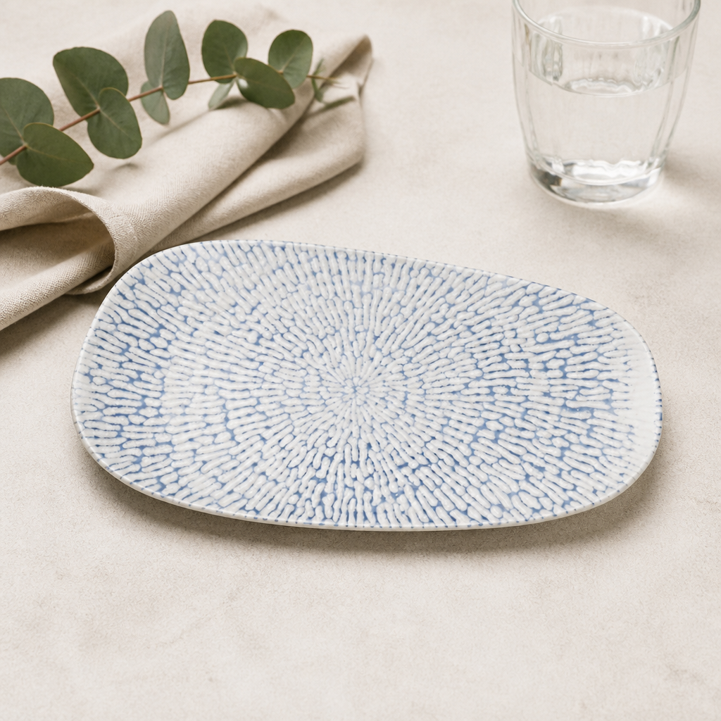 Commercial Oblong Plates 350x185mm Opal 6 Pack