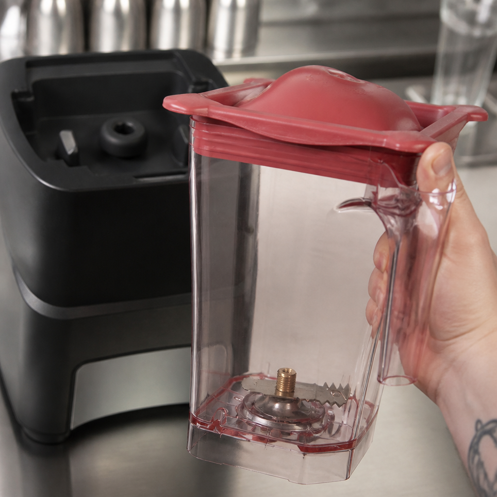 Commercial Blender Replacement Jug 200mm Plastic Red