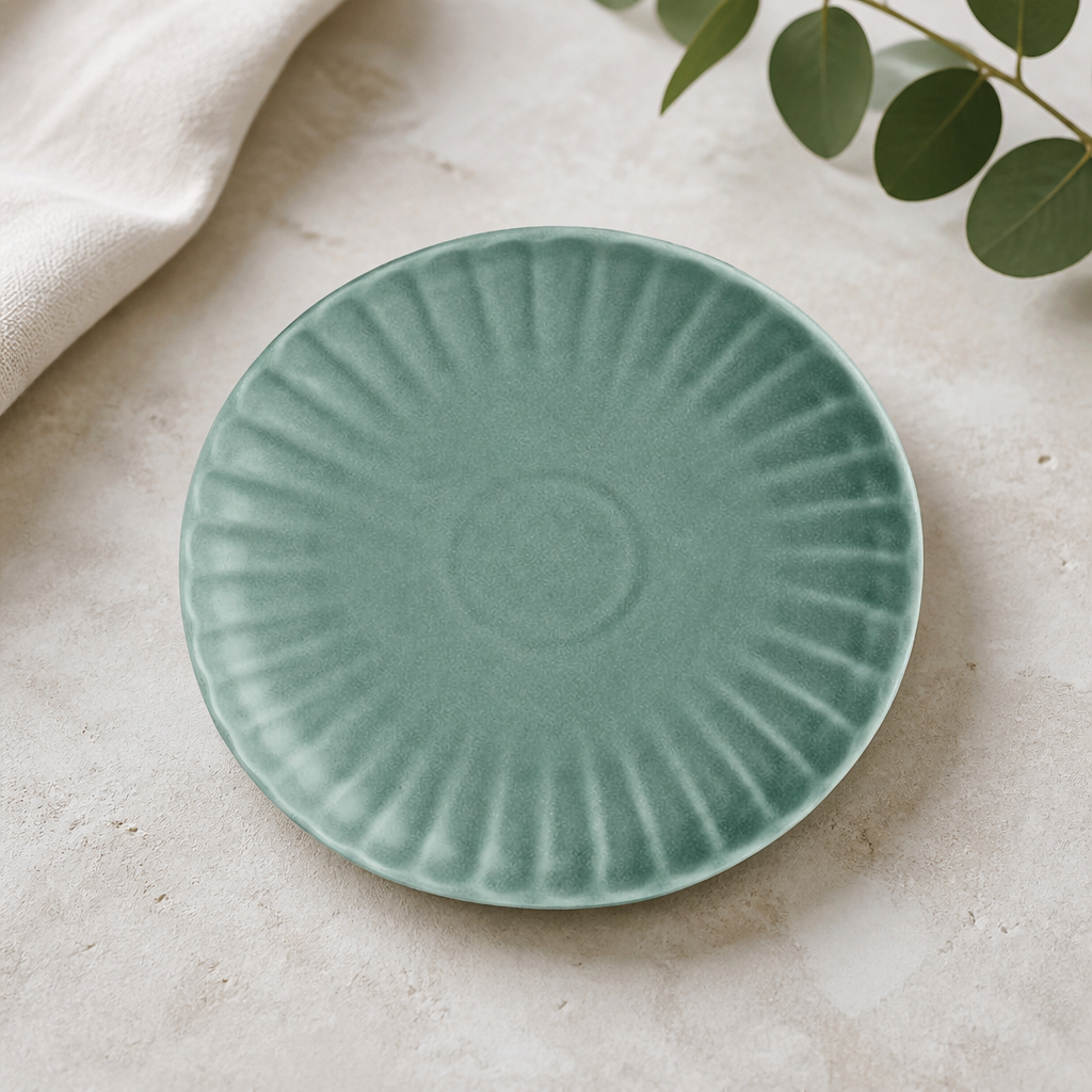 Commercial Green Porcelain Plates 205mm - 6 Pack