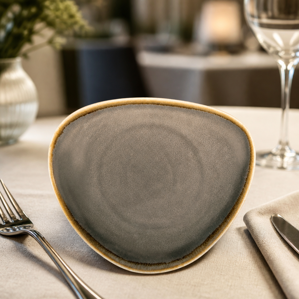 Commercial Triangular Side Plates 165mm for starters, 6 pack