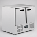 Commercial Double Door Counter Fridge 240Ltr Capacity