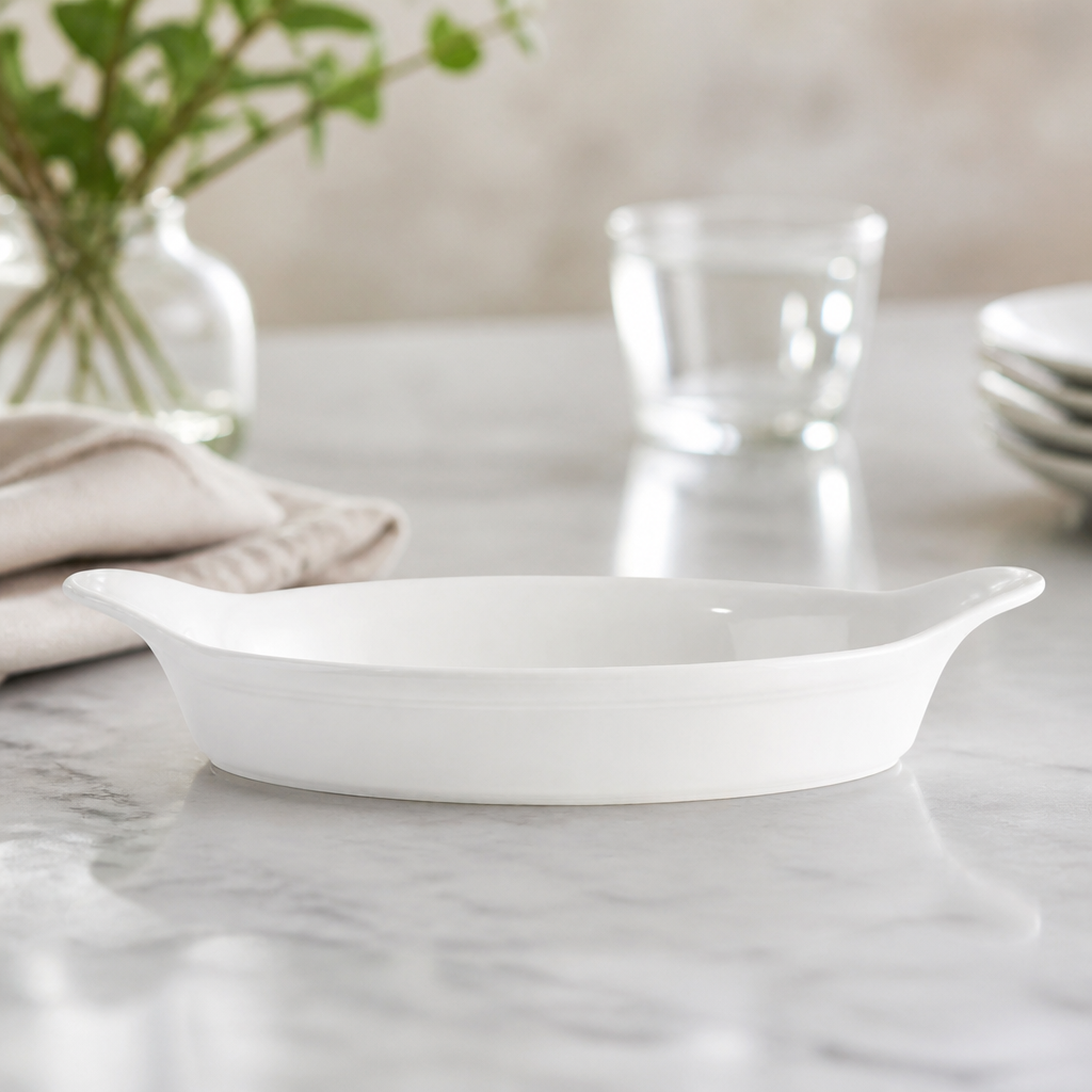 Commercial Oval Eared Dishes 224ml 6 Pack Catering Tableware