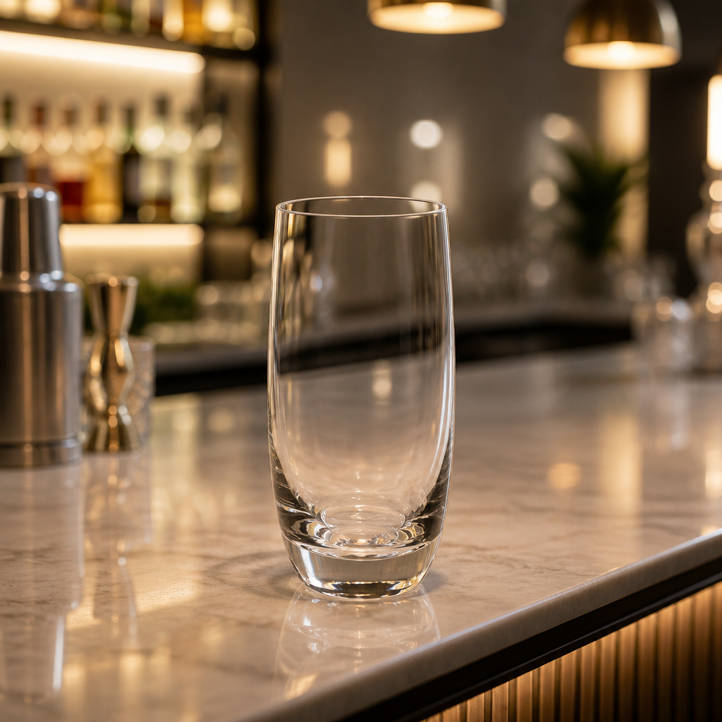 Commercial Hi Ball Glasses 415ml Crystal Tumblers 6 Pack